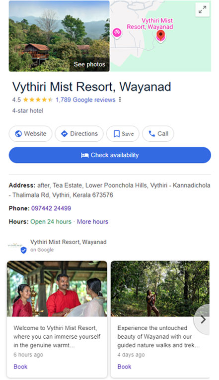 Vythiri Mist resort