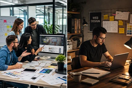 web design company and a freelancer in Kochi